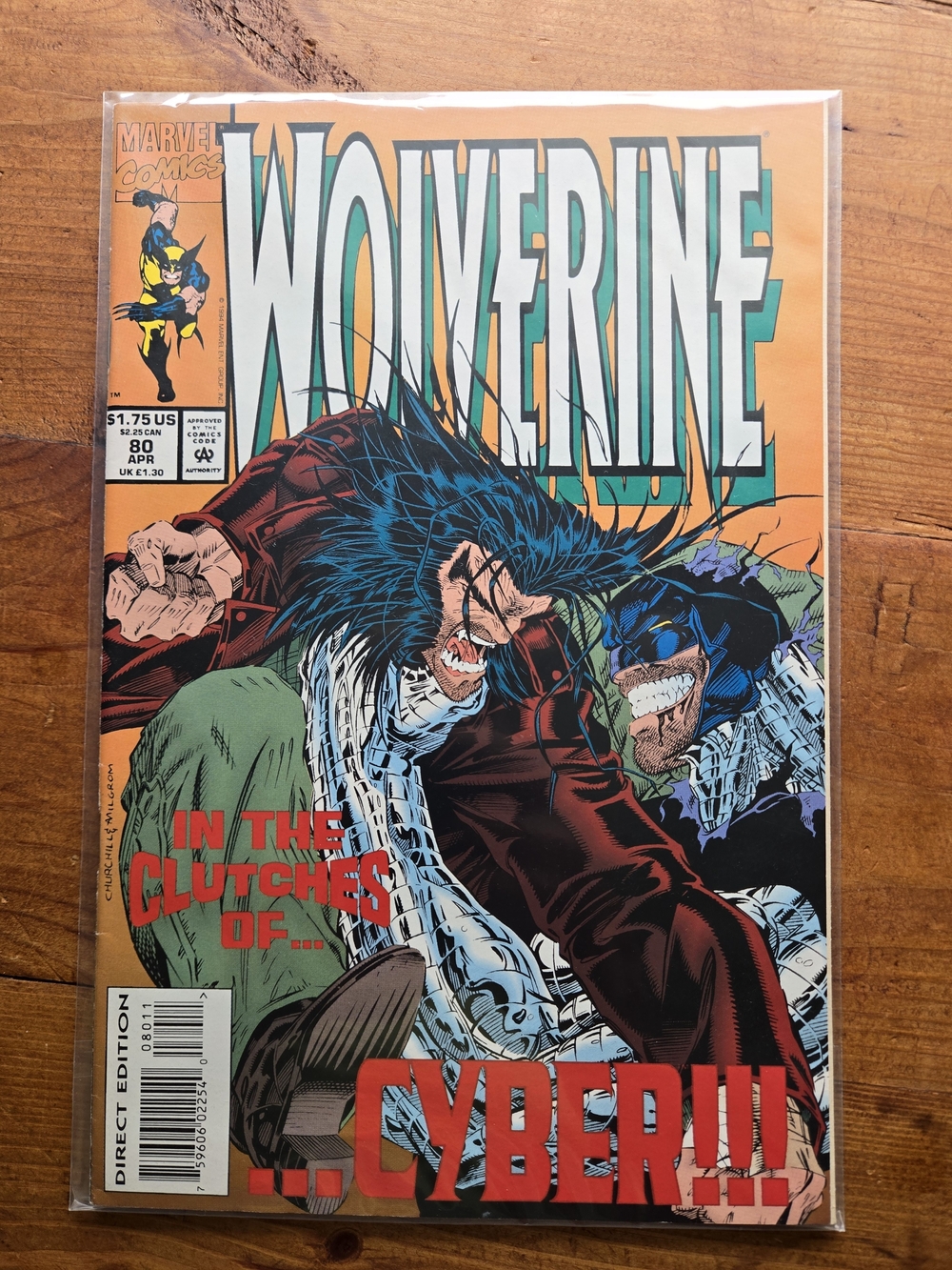 Marvel Wolverine Comic Book - Orange Cover
